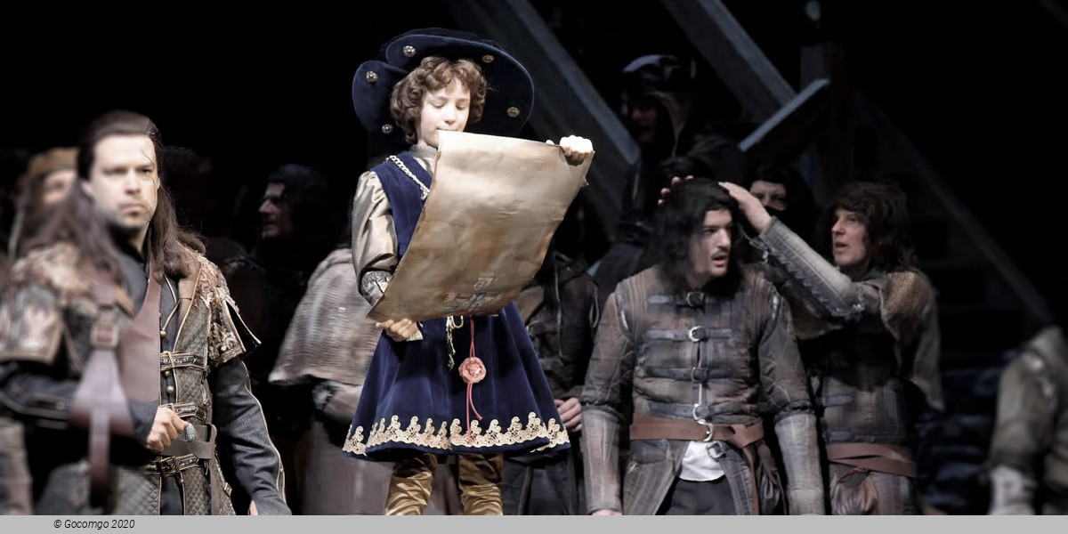Scene 6 from the opera "Hunyadi László"